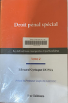 Droit pénal spécial : Les infractions émergentes et particulières vignette