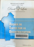 Droit & lois : Recueil de textes sur la décentralisation vignette